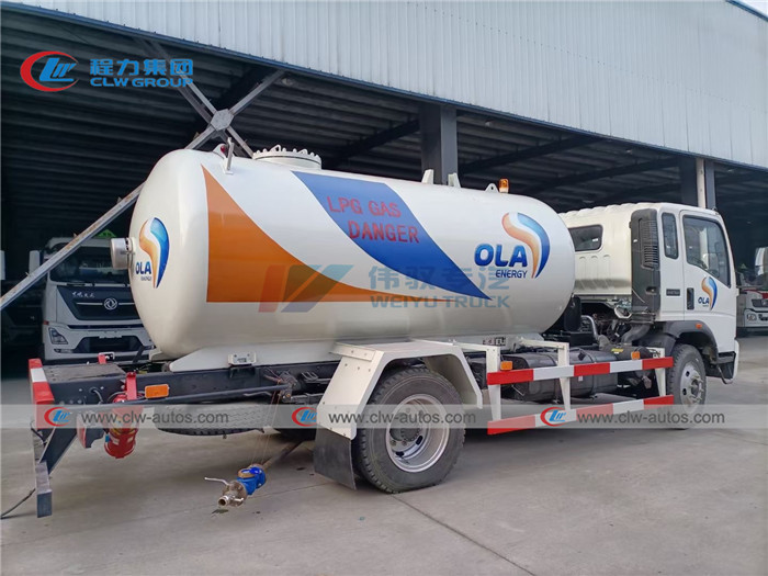 Right Hand Drive 5 Tons 7 Tons LPG Gas Refueler Truck