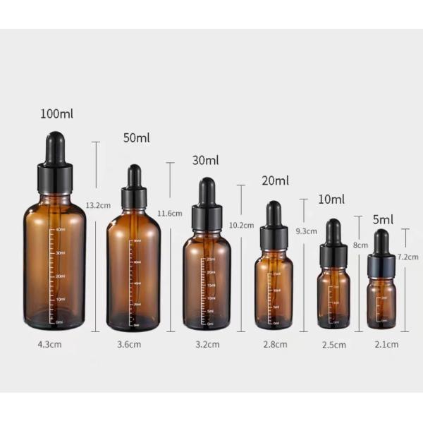 Wholesale Brown Glass Dropper Bottle 30ml for Essential Oil Blends, Glass Bottle With Labeling