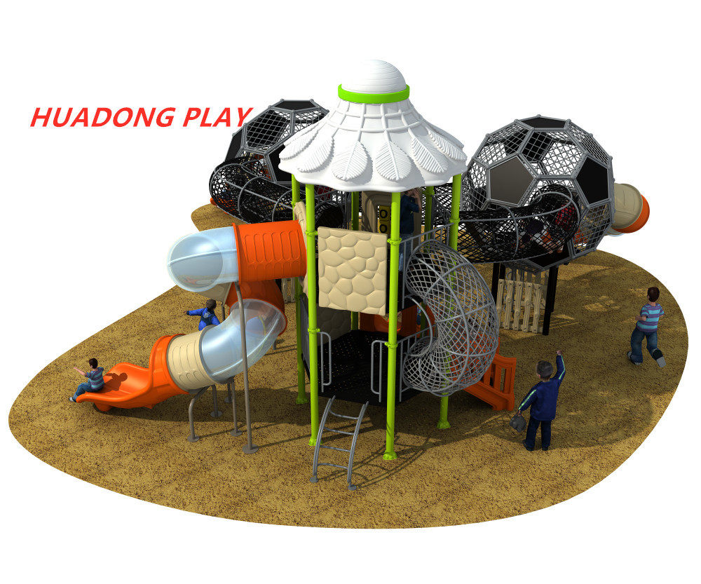 Sports Series Outdoor Playground Slides , Backyard Plastic Outdoor Slide Set