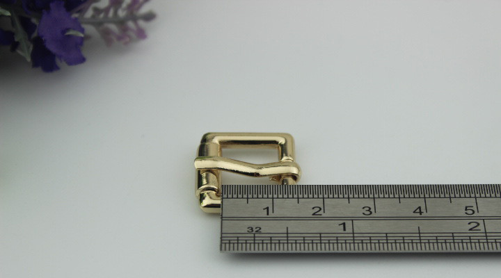 High Quality 3 Color 13 MM Zinc Alloy Metal Pin Rolling Square Belt Buckles For Handbags