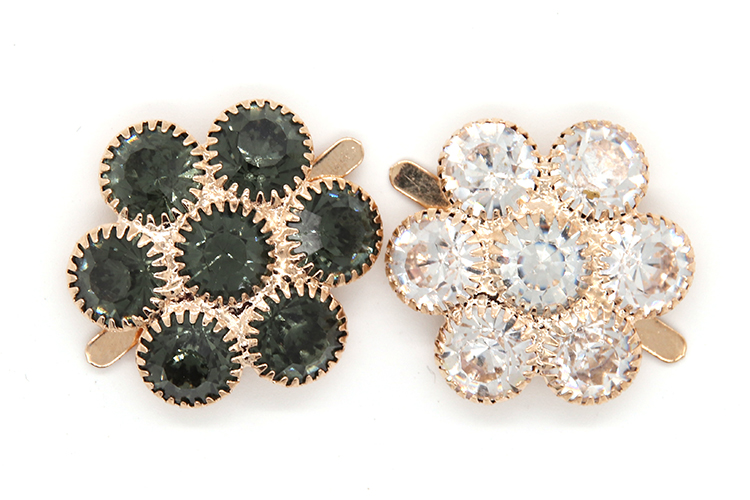 Custom Decorative Shoe Clips , Flower Shape Shoe Accessories Clips