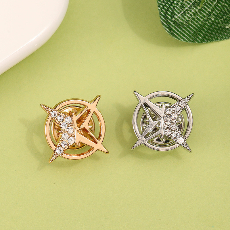 Metal Star Lapel Pin Badge Logo Custom Soft Hard Enamel Pin