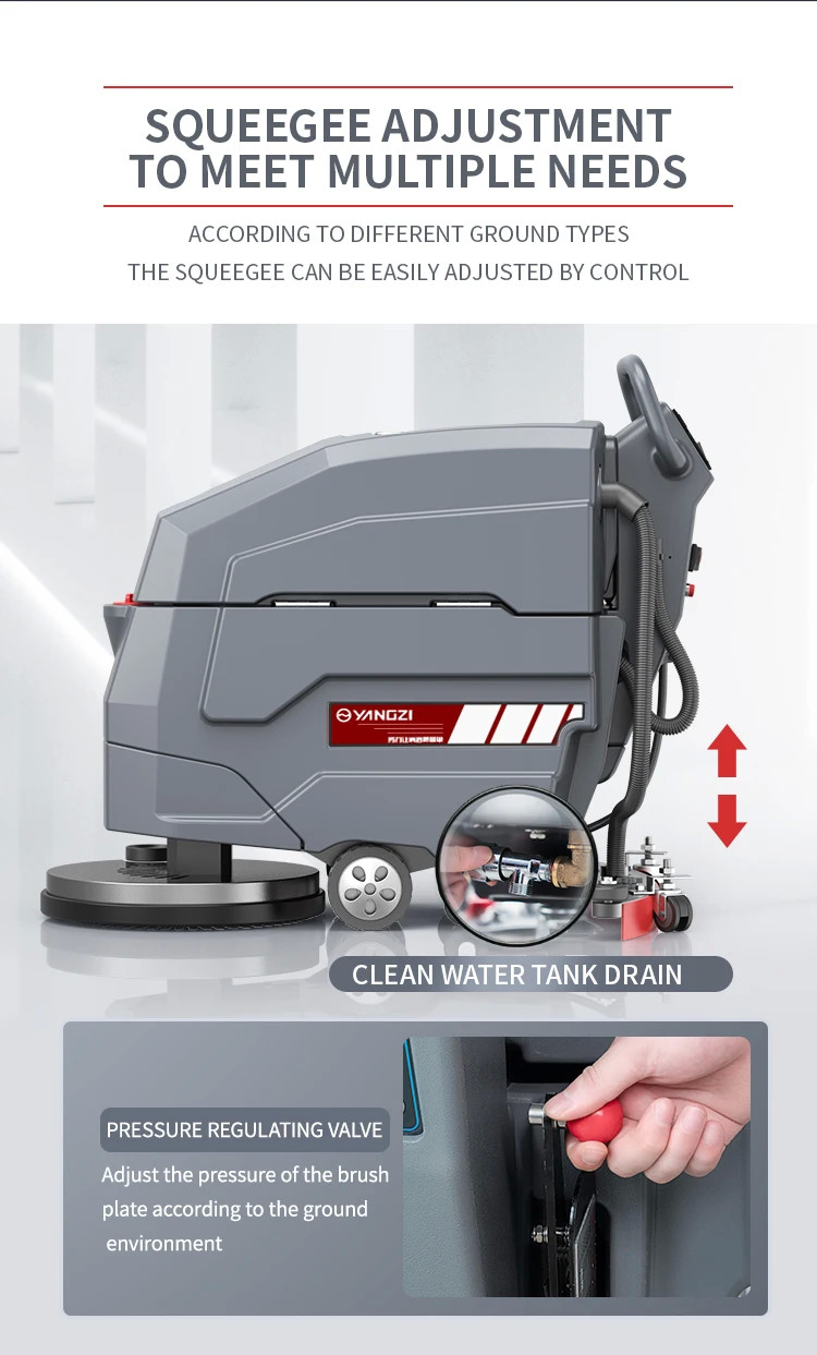 Electric Cleaning Equipment Machines Walk Behind Commercial Floor Scrubber OEM