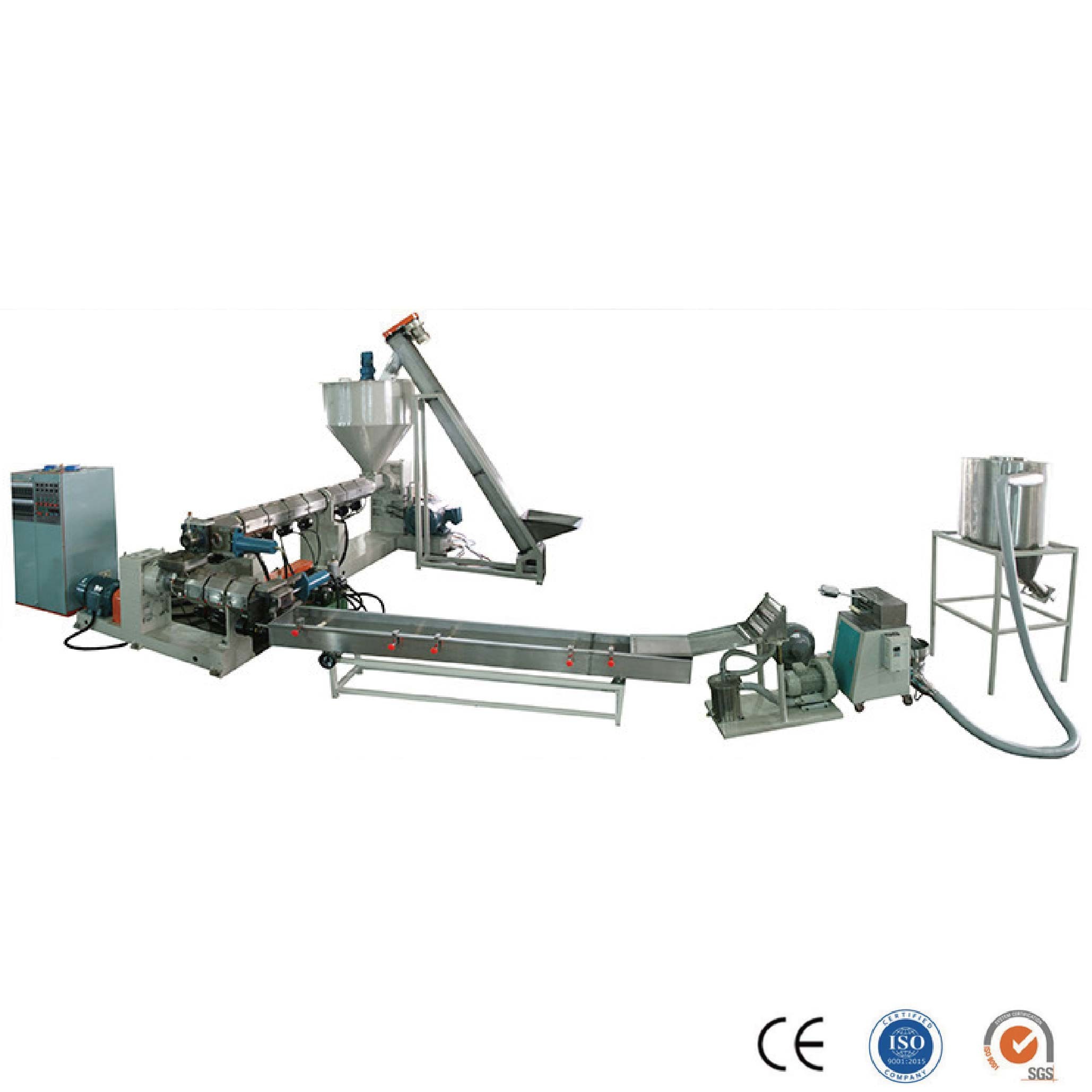 Plastic Two Stage Compounding Extruder Machine For Pvc Cable Material