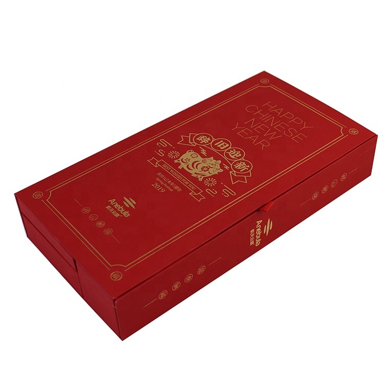 Red Paperboard Creative Packaging Box Custom Christmas Gift Boxes