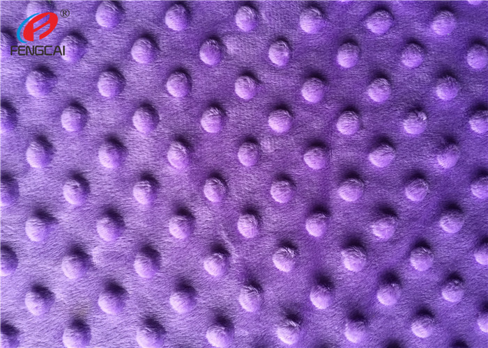 2mm Super Soft Minky Dot Polyester Bubble Fabric Minky Plush Fabric