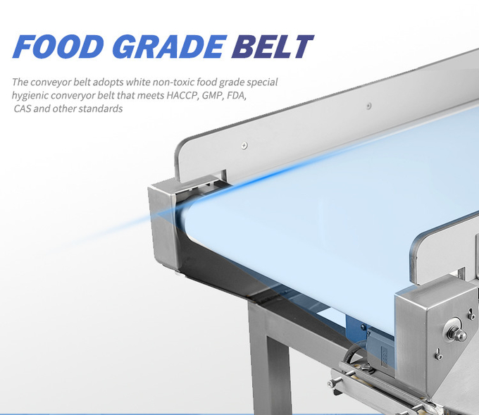 Digital Signal Food Metal Detector 50-60Hz Automatic Stop Belt Food Metal Inspection
