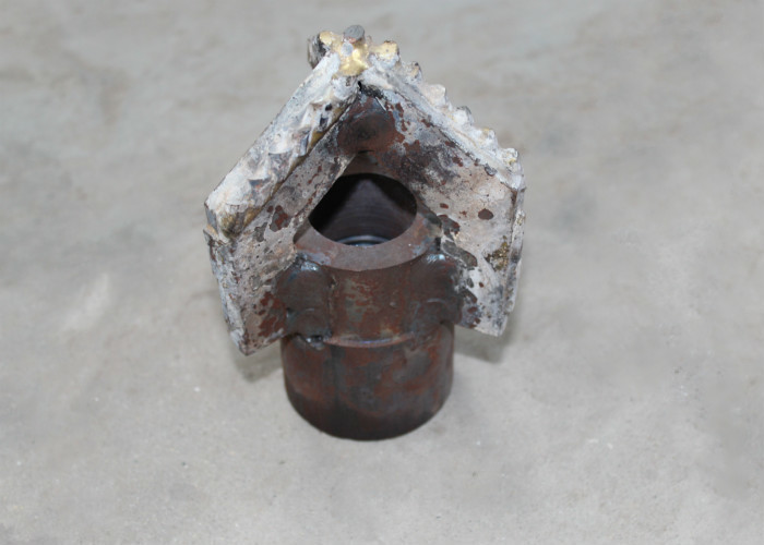 Exploration Core Drill Bit Iron Ore Three Blades T60 5" Water Well Drill Bits