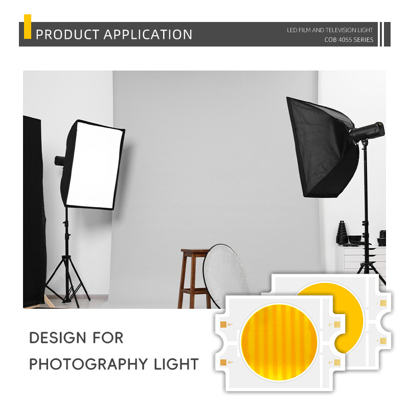 High Power Led Chip 4055 Led 100w Chip Dual CCT 200W+200W Bi Color 2700k 6500k Led Cob 45v for Photography Video Light