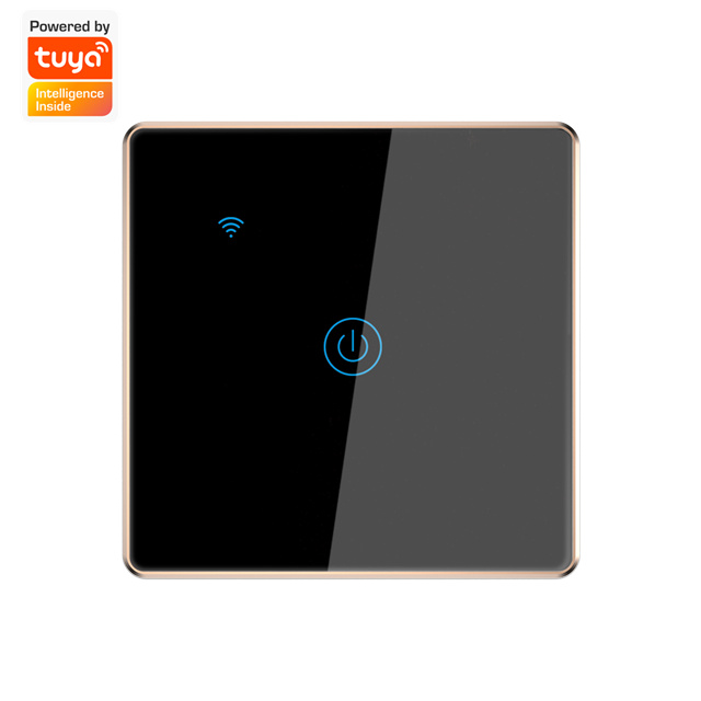 Factory Outlet Tuya Smart WIFI Wall Switch Remote Control 1 Gang Light Switch App&Voice Control Supported