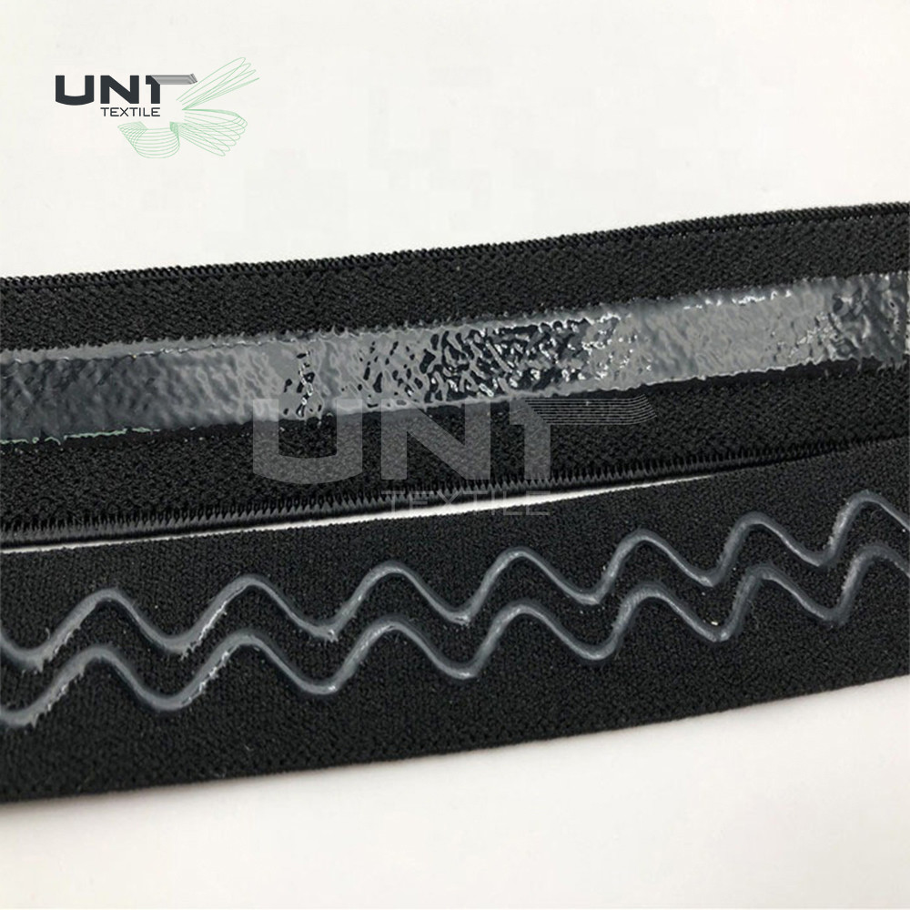 Silicone Braided Elastic Band Fusible Interlining Anti Slip