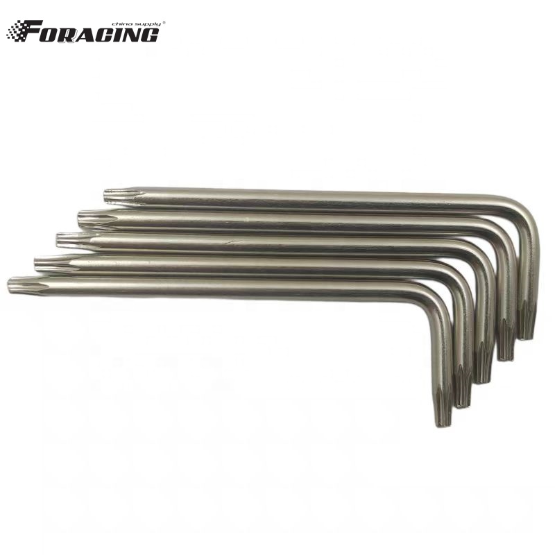 Industrial Grade Torx End Allen Key T8 L Type Star Key for M3 M4 Socket Bike Pedal Key Customized and OEM Support Natural