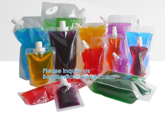 Stand-Up Drink Spout Pouch, Water Bottles Nozzle Bag, Beverage Mouth Bag, Beverage Liquid Juice Milk Coffee