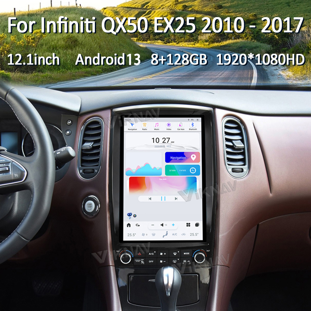 Viknav Car Radio For Infiniti QX50 EX25 (2010-2017) multimedia player Touch Screen Stereo GPS Navigation Audio