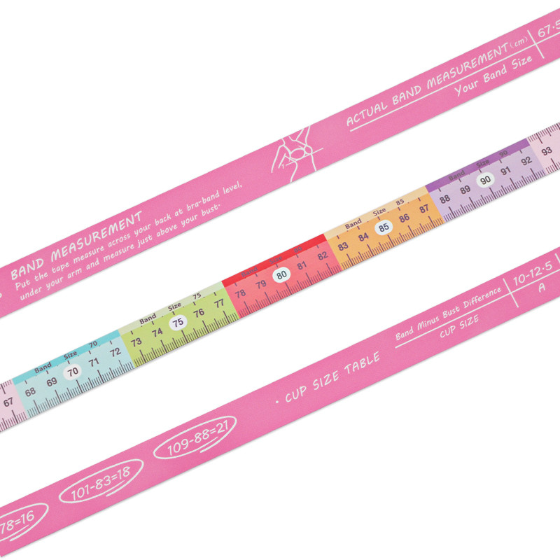 Wintape Metric Bust Size Tape Measure For Woman Helpful Measuring Tool For Buying New Bra 150cm Flexible Measuring Tape