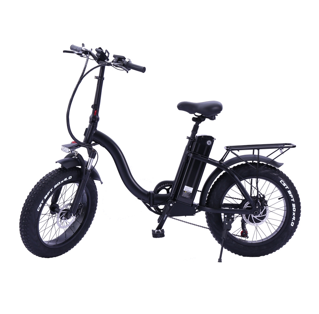 Foldable 20 Inch Pedal Assist Electric Bike 500W Aluminum Alloy Frame