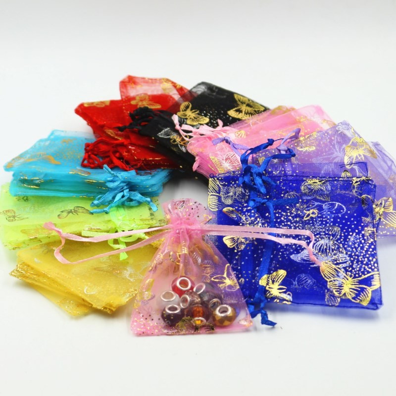 Christmas Promotional Drawstring Bag Personalized Organza Drawstring Pouches