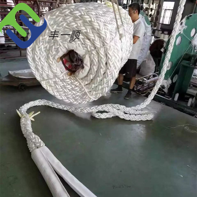 48mm PP Mono / Multifilament Marine Mooring Docking Rope 8 Strand 12 Strand