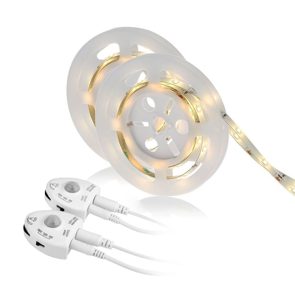 Dimmable 4.8W/M Motion Activated Under Bed Light 5ft Motion Sensor Led Light Strip