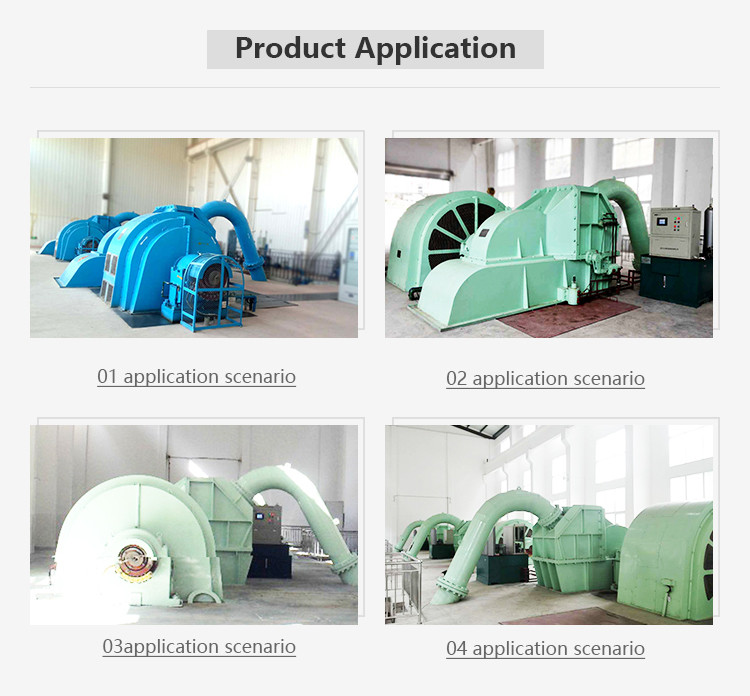 Micro Pelton Hydro Turbine Generator Green Color 90m-600m Warter Head