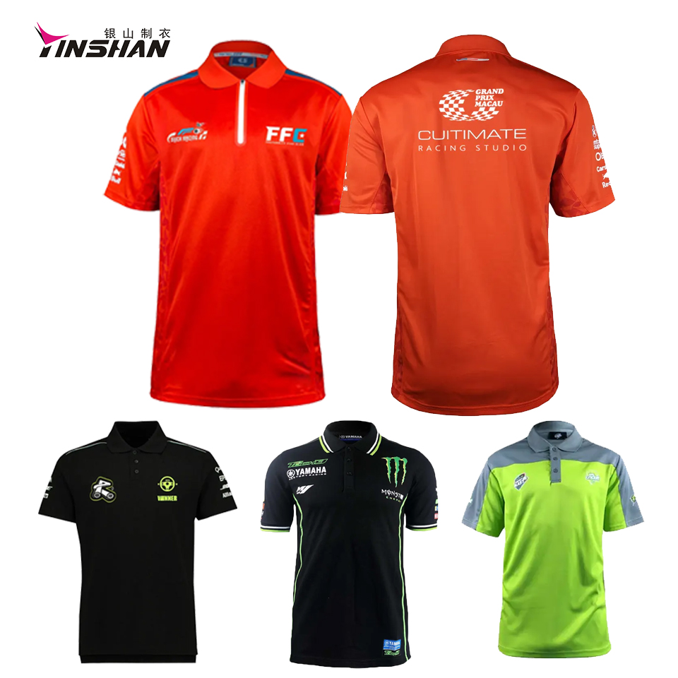 Customized Logo Square Collar Polyester Gaming Polo Esports Jersey Teamwear Polo Shirt