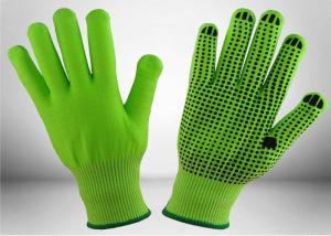 China Black Nitrile Dots Puncture Resistant Gloves , Nitrile Work Gloves EN388 Certificated on sale