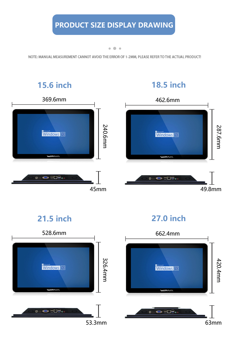 15.6 Inch Android Industrial Tablet PC With Capacitive Touch Screen No Battery