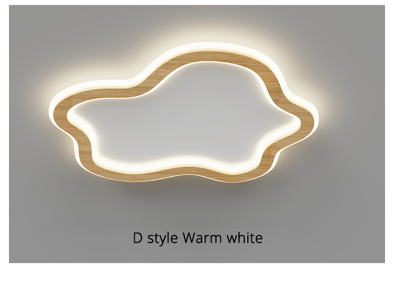 Modern Ceiling Lights Living Room Art dero Cloud round Wooden ceiling lights(WH-WA-50)