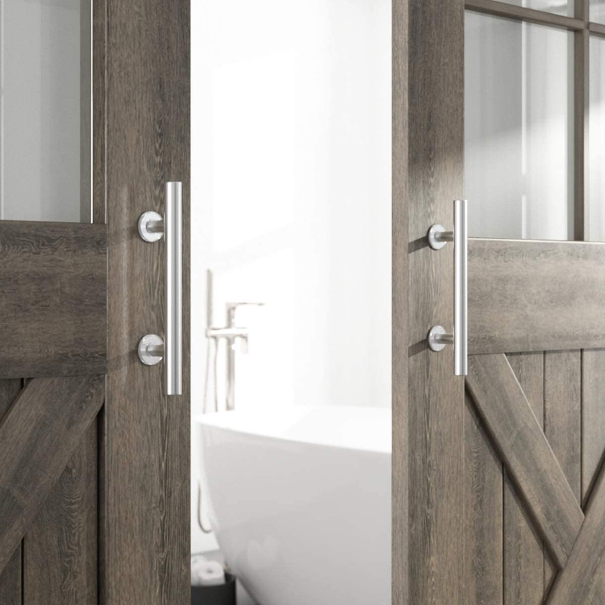 Customized Color 6.6 FT Heavy Duty Sturdy Sliding Barn Door Hardware Kit for Industry