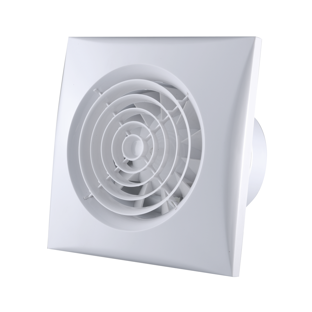 Wall Mounted 4 and 6 Inches White Axial Flow Fan for Kitchen and Bathroom Ventilation