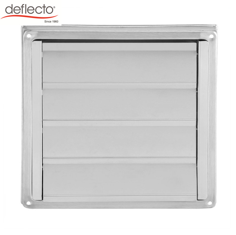 Rust Proof 100mm Air Vent Duct Grill SS Wall Square Dryer Extractor Fan Outlet