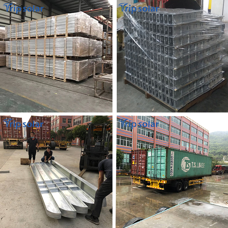 Industrial Park Solar Panel Carport Structure Customized for Customer Requirements