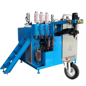 Buy cheap PU Castor Wheels Making 0.01S Polyurethane Casting Machine product