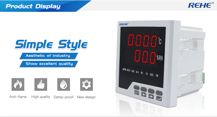Digital industrial Temperature and Humidity Controller with sensor temperature control