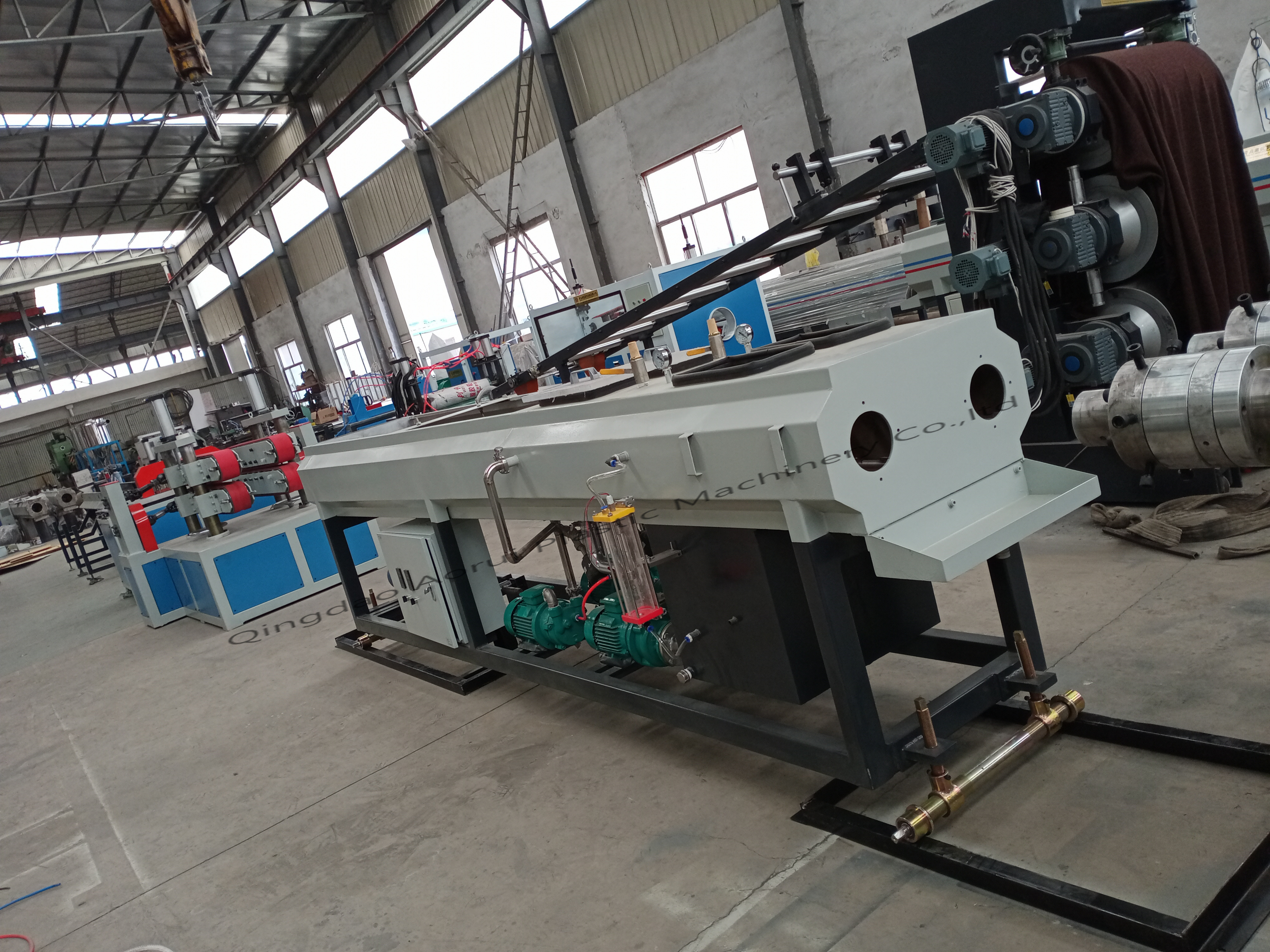 Polyethylene Customizable Plastic Pipe Extrusion Line OMRON Temperature Controller