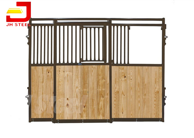 Galvanized Metal Material European Horse Stalls Enduring 12ft Height