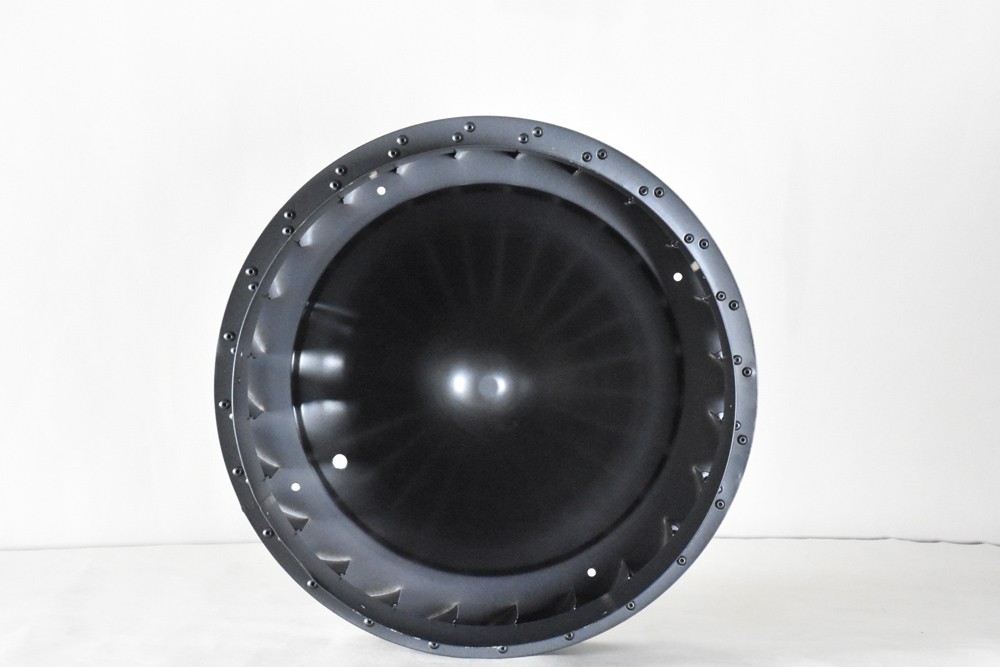 14 Inch Axial Flow Air Ventilation Fan 30W 40W DC Brushless Motor Galvanization Steel