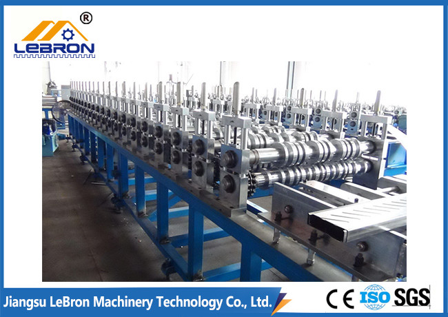 Blue Cable Tray Manufacturing Machine Long Time Service 18 Roller Stations