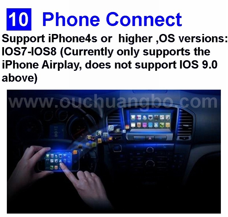 Ouchuangbo car radio dvd for android 4.4 SGMW Baojun 330 support Quad-Core bluetooth gps navigation system