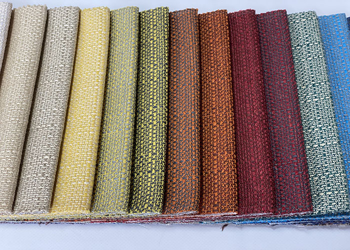 Ripstop 100 Polyester Upholstery Fabric 330gsm Plain Linen Fabric