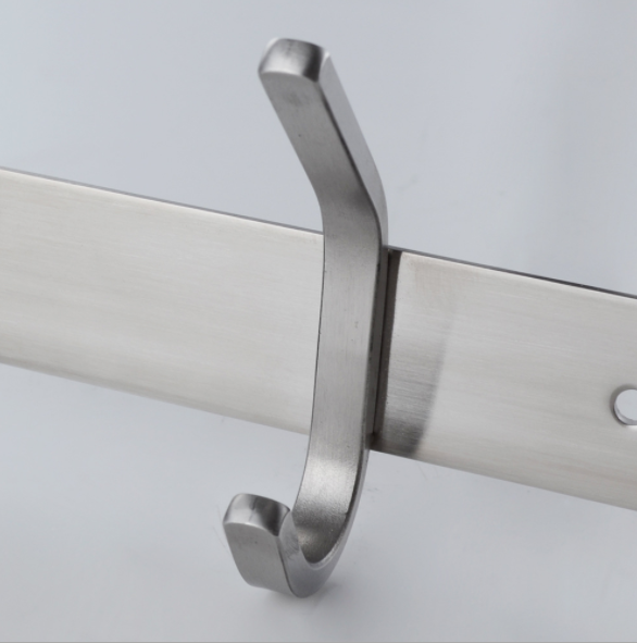 Stainless Steel wall hanging robe hook Bathroom Wall Mounted Clothes Robe Towel coat hook rack