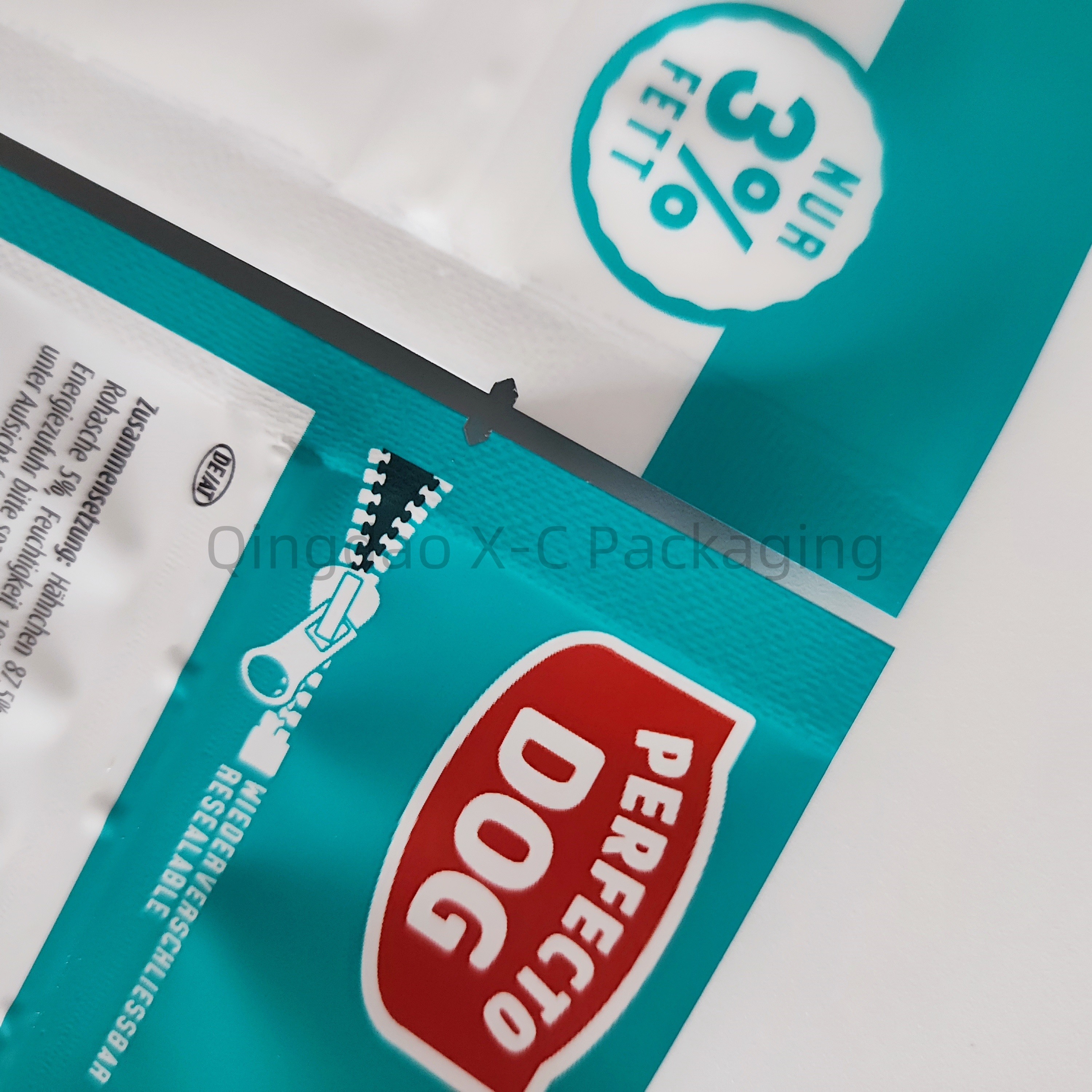 Heat Seal Custom Printed Packing Bag Moisture Proof Food Zipper Stand Up Pouch