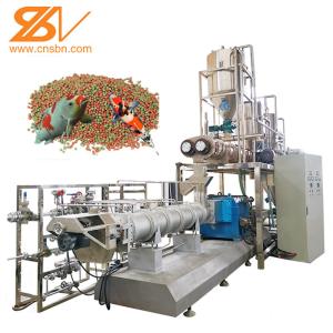 Buy cheap Fully Automatic Dry Kibble Fish Feed Extruder Machine product