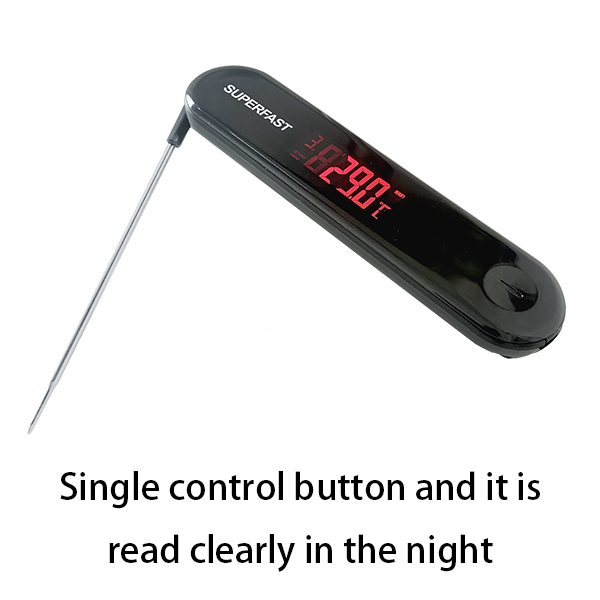 Instant Read Meat Thermometer Digital - Food Thermometer for Cooking, Grill, Oven, BBQ - Waterproof and Backlit Display - Kitchen Gadgets
