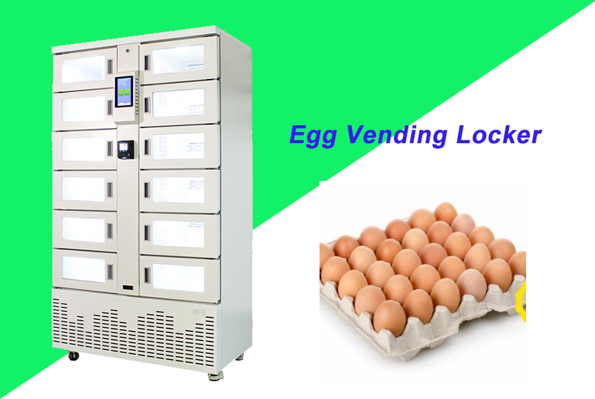 High Tech Cooling Refrigerated Locker Egg Vending Machine For Fresh Food