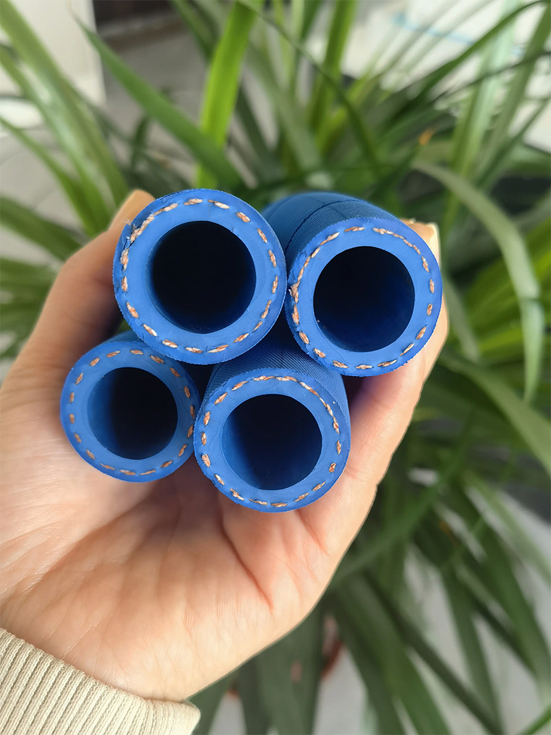 Safe Food Grade Braided Rubber Hose Pipe Fittings Nozzle Abrasive Resistant