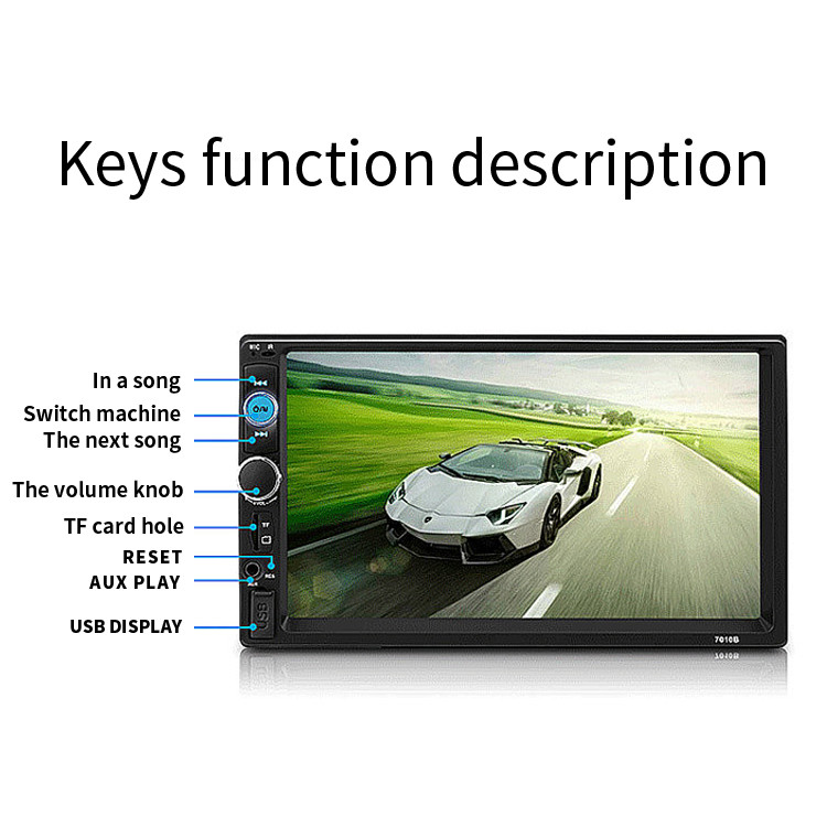 7Inch Full Car DVR 1080p Adas Mirror Dash Cam Driving Navigator