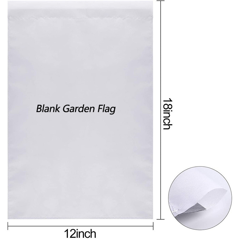 Digital Printing 600D Double Sided Garden Flag Sublimation Yard Flags