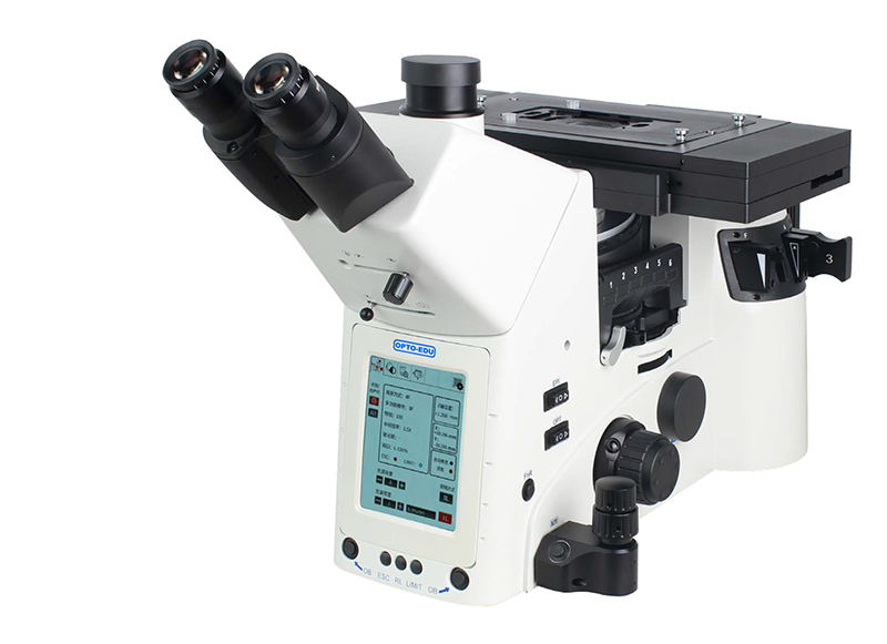 OPTO EDU A13.1097 Inverted Metallurgical Microscope Coded Nosepiece