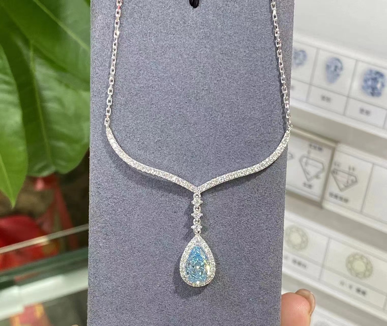 1.75ct Cvd Lab Grown Diamond Necklace 10 Mohs